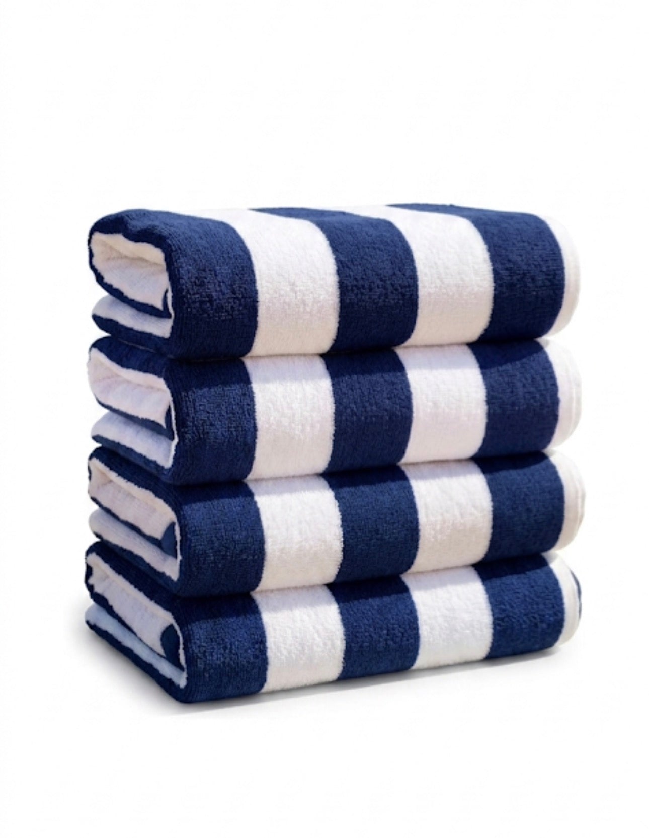 Toalla de Playa Personalizada Premium (30" x 60") - Diseño Cabana Stripe