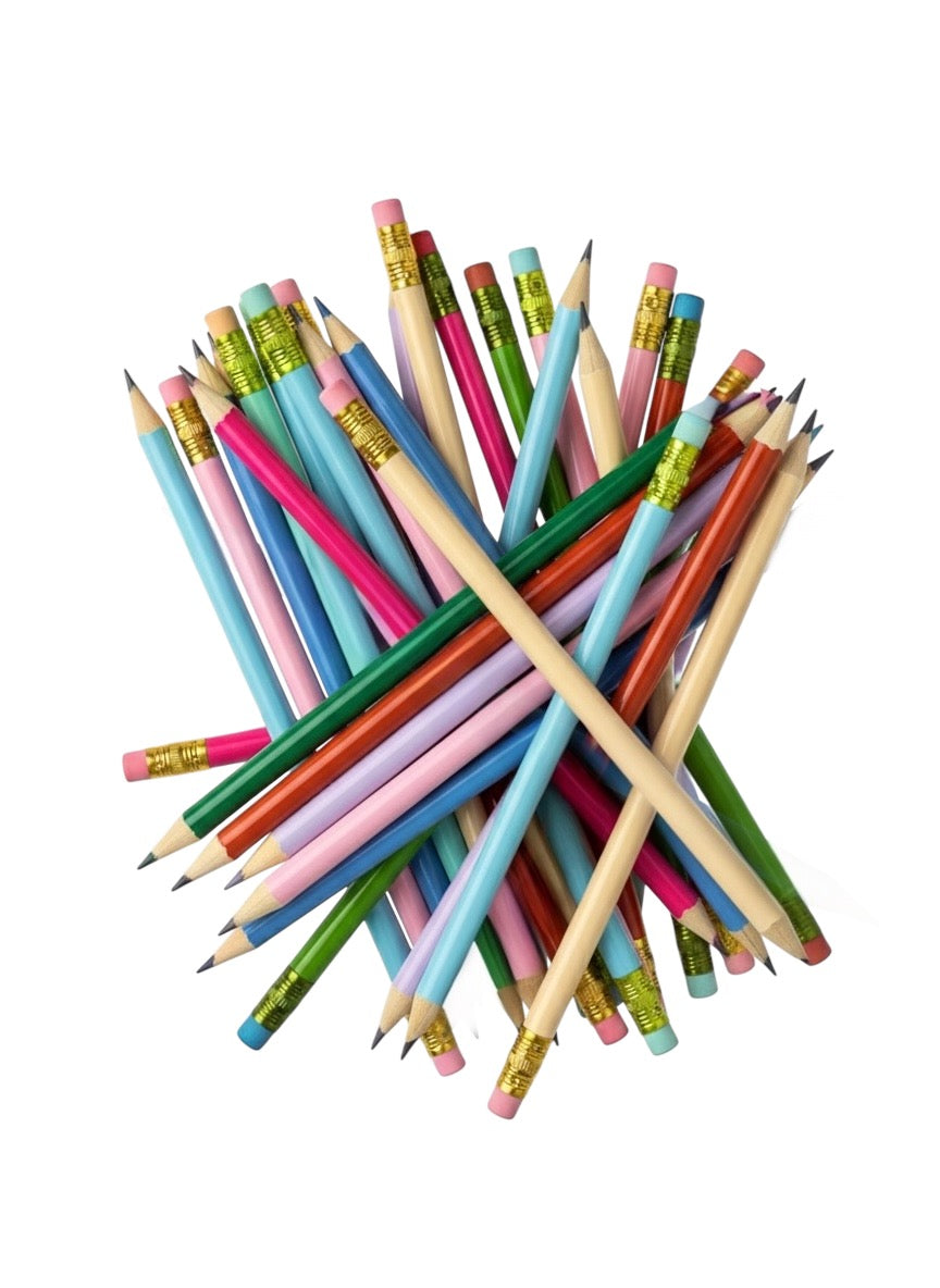 Lápices Gruesos #2 Personalizados set de 4