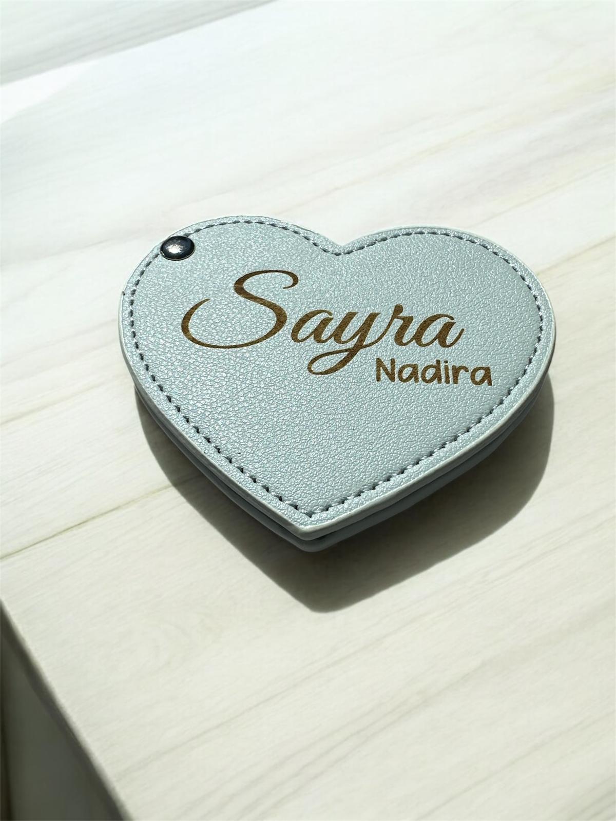 Espejos Compactos Personalizados en Leather