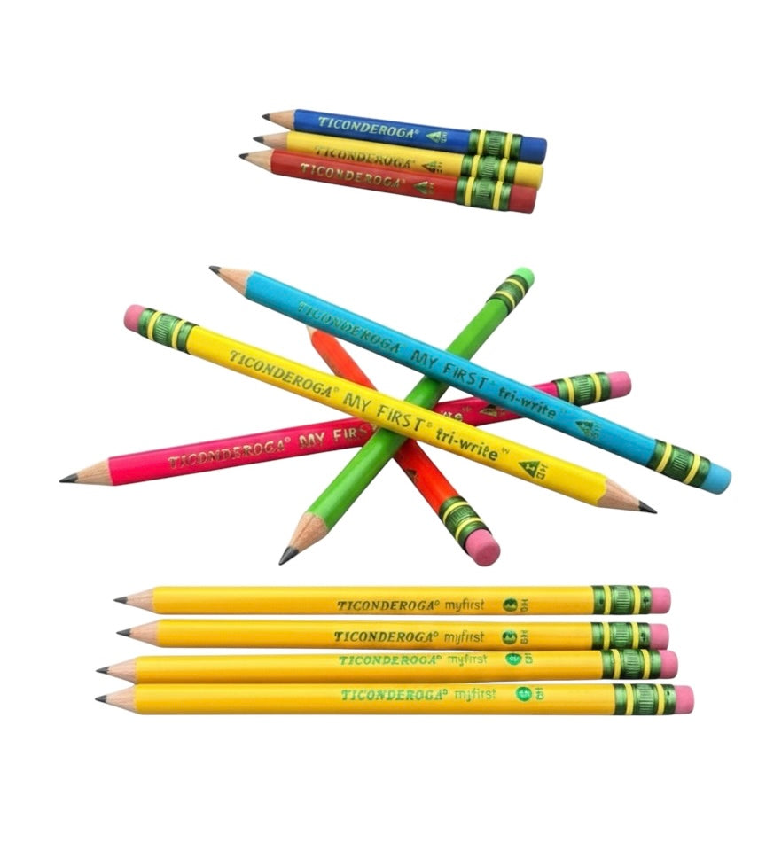Lápices Gruesos #2 Ticonderoga "My first" set de 4.