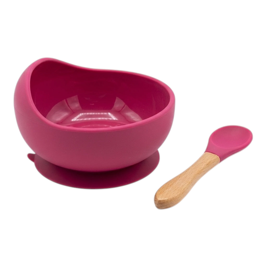 Set de Tazón y Cuchara de Silicona