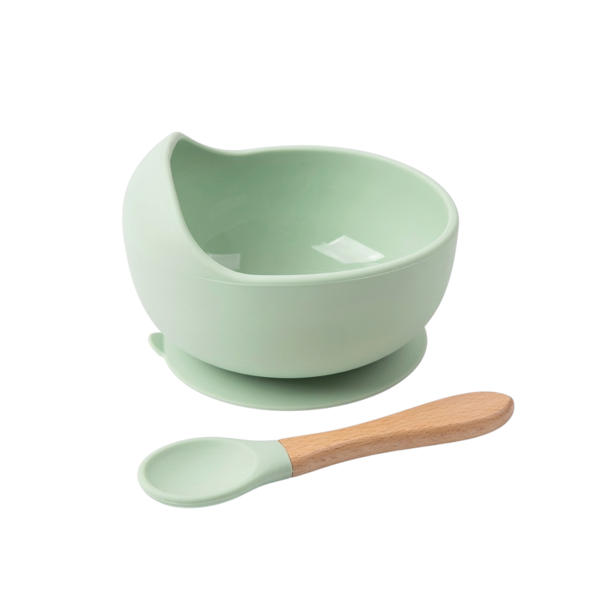 Set de Tazón y Cuchara de Silicona