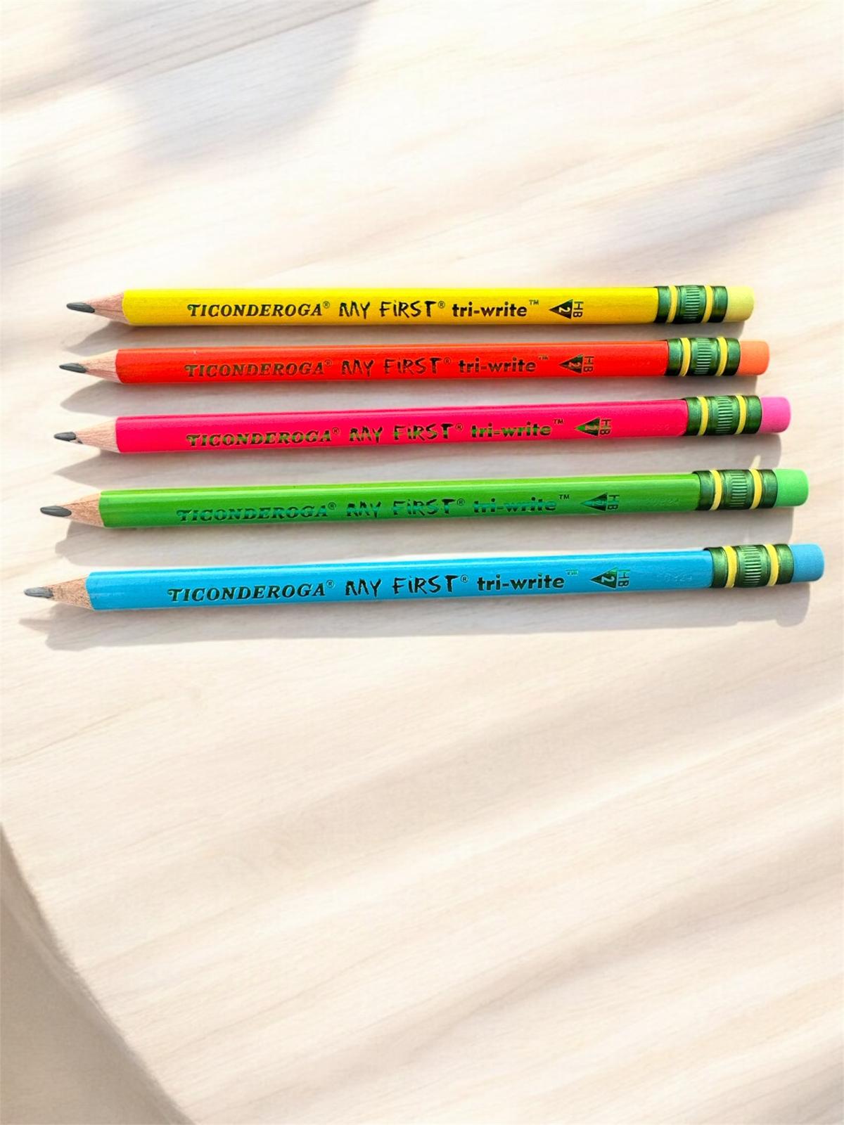 Lápices Gruesos #2 Ticonderoga "My first" set de 4.