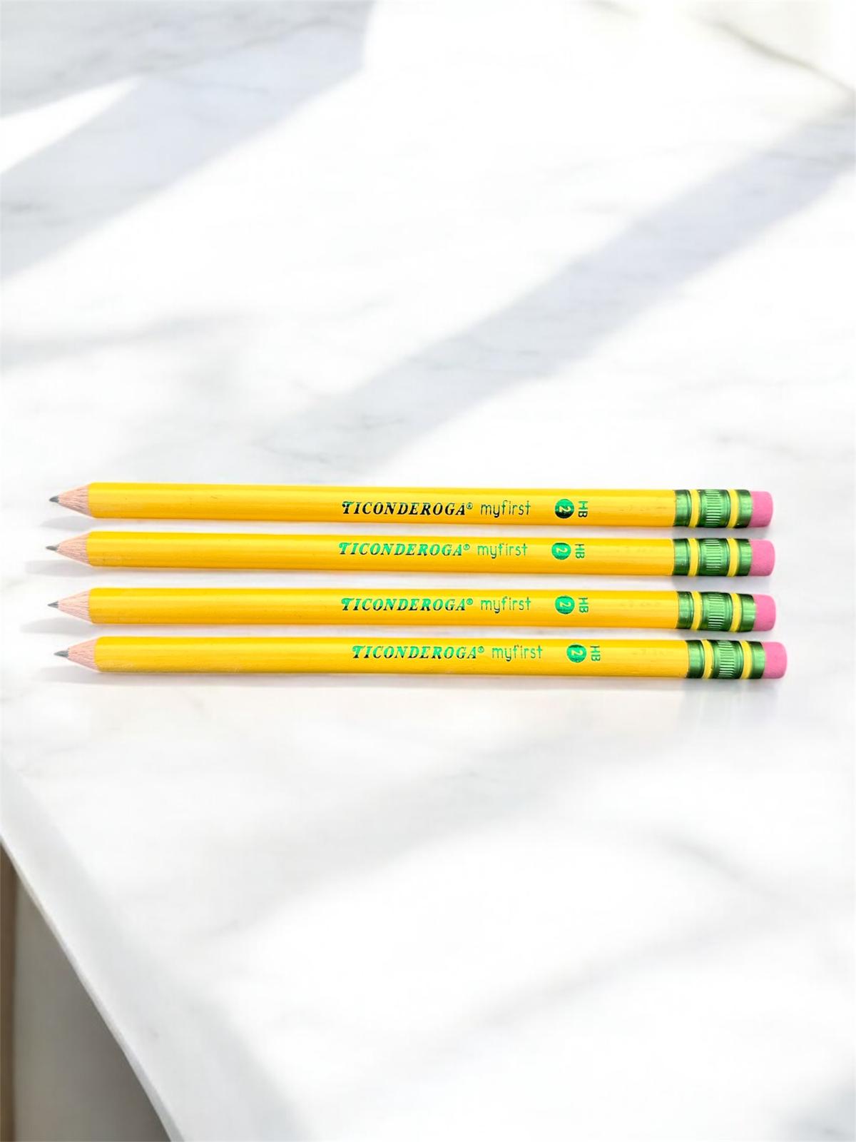 Lápices Gruesos #2 Ticonderoga "My first" set de 4.